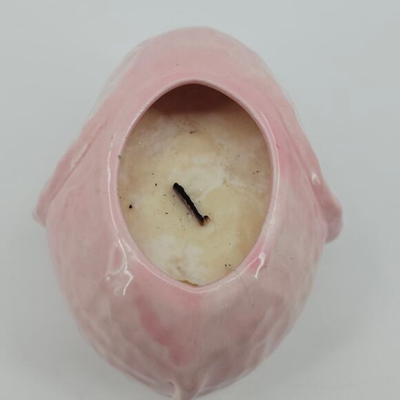 Vintage Gare Inc 1976 marked Pink Elephant Candle Vase Pot RARE - Picture 5 of 8